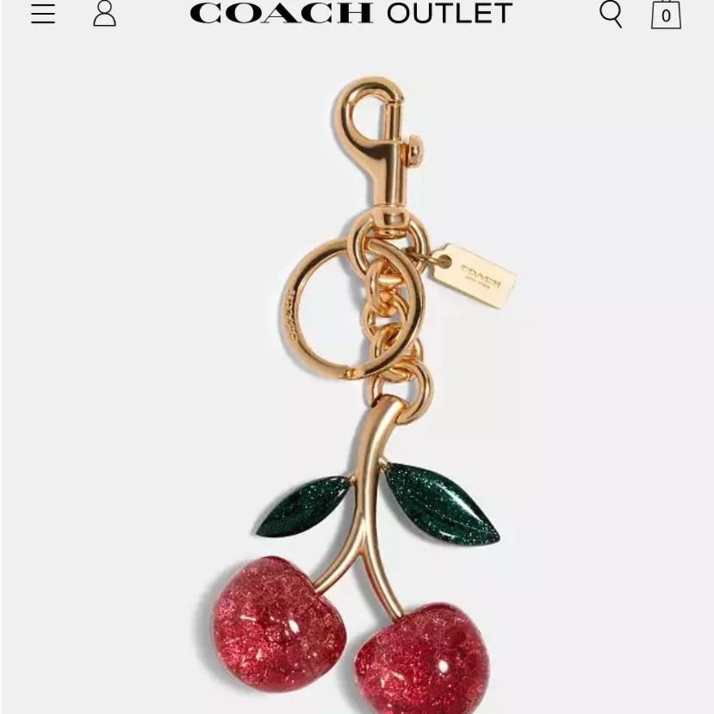 Coach Outlet cherry charm